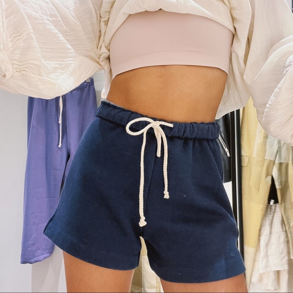 DONNI. Pants - DONNI. eco fleece roll shorts